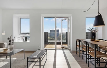 Nyopførte moderne lejligheder på toppen af Aalborg: Kom til åbent hus i Lønneparken